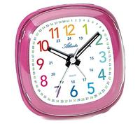 Atlanta Réveil Enfant Fille sans tic-tac Rose 1736-8