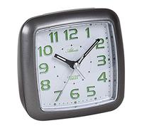Atlanta Réveil Plastique Anthracite 10cm
