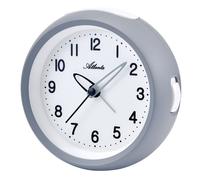Atlanta Réveil Standard Blanc Analog Quarz Avec Capteur De Lumière 2133/4