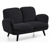 Atlantic Home Collection Ben, 2 Places, Laine de Mouton limitée, Noir