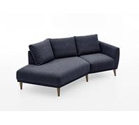 Atlantic Home Collection Elvis Canapé d’Angle, Style Scandinave, Extrémité Gauche Ouverte, Anthracite, 220 x 127 x 91 cm