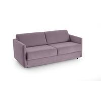 Atlantic Home Collection Limone Canapé Convertible pour Couchage Quotidien, Surface de Couchage 140 x 200 cm, 193 x 93 x 90 cm (l x P x H), Lilas