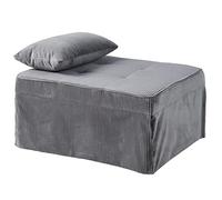 Atlantic Home Collection Tabouret Multifonction Finn avec Housse en Velours côtelé, 80 x 70 x 43 cm