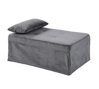 Atlantic Home Collection Tabouret Multifonction Finn avec Housse en Velours côtelé, Extra Large, 100 x 70 x 43 cm