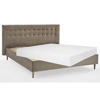 Atlantic Home Collection Veronika Cadre de Lit, 180 x 200 cm, avec Matelas à Ressorts Ensachés 7 Zones, Coffre et Sommier à Lattes