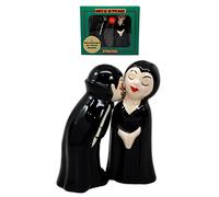 Atlantic objets de collection Mr et Mme Dracula Vampire Love at first Bite en céramique Sel Poivrière figurine Lot de 10,2 cm H