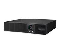 Atlantis A03-OP1302-RC Onduleur (UPS) Online Double Conversion et Pure sinusoïde avec Une Puissance de 1300VA/900W, Serveur Rack, écran LCD, USB, RS-232, 8 Sorties IEC, Slot SNMP, 2x12V-9Ah