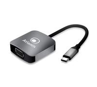 Atlantis A04-TC_VGA Adaptateur USB C vers VGA, 1080p 60 Hz, pour Ordinateur Portable. pour connecter Un PC/Portable avec Port USB C à Un Moniteur, projecteur, avec entrée HDMI. Câble de 10 cm.