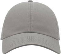 Atlantis Action Casquette baseball chino à 6 panneaux (2 pièces/paquet) AB428 (Taille unique) (Gris)