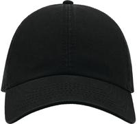 Atlantis Action Casquette baseball chino à 6 panneaux (2 pièces/paquet) AB428 (Taille unique) (Noir)