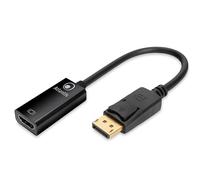 Atlantis Land Adaptateur DisplayPort vers HDMI A04-DP_HDMI 4K 60 Hz 1080p mâle-femelle 18 cm Noir