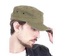 Atlantis Army Cap Unisexe Casquette Noir, 100% Coton,