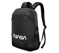ATLANTIS BackPack The Moon Project NASA Worm Sac à dos pour ordinateur portable 15,6" Port USB pour batterie externe Compartiment ultra-compact 25 l Double poche de rangement