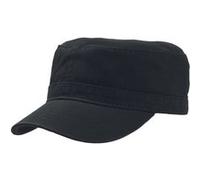Atlantis - Casquette militaire en serge de coton - Mixte (Taille unique) (Noir) - UTAB226 Noir, Noir