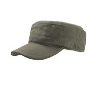 Casquette militaire TANK - ATLANTIS - Mixte - Olive - 100% coton peigné