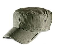 Atlantis Casquette Militaire Unisexe Noire Basics, Punk, Rockwear, Vert, Taille Unique