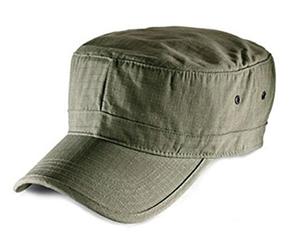Atlantis Casquette Militaire Unisexe Noire Basics, Punk, Rockwear, Vert, Taille Unique