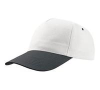 Atlantis - Casquette START 5 - Mixte (Taille unique) (Blanc / noir) - UTAB220 Blanc / Noir, Blanc / noir