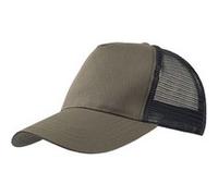 Atlantis Rapper Cotton 5 Panel Trucker Cap - Olive/Black - OS