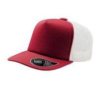 Atlantis - Casquette trucker visière mi-longue RECORD - Mixte (Taille unique) (Rouge) - UTAB208 Rouge, Rouge G