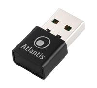 Atlantis Clé WiFi pour PC Wi-FI 6 AX900 et Bluetooth 5.3 A02-U910BT53 luetooth pour PC avec réseau Wi-Fi double bande 2,4/5 GHz ; USB 2.0 ; Windows 10/11 ; 26 × 15 × 7,5 mm, 3 g