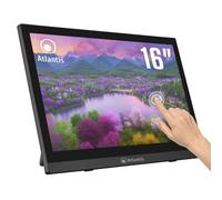 Atlantis A05-T16A-VHM Moniteur tactile 16 pouces, 10 écrans tactiles, Full HD 1920x1080, HDMI VGA, inclinable 15°-50°, verre de protection 7H, contraste 800:1, angle 170/170, Vesa 75