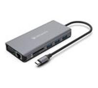 Atlantis Land A04-TC_DK46 station d'accueil Avec fil USB 3.2 Gen 1 (3.1 Gen 1) Type-C Gris