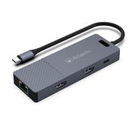Atlantis Land A04-TC_DK48 station d'accueil Avec fil USB 3.2 Gen 1 (3.1 Gen 1) Type-C Gris