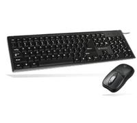 Keyboard combo Kit clavier Souris incluse USB QWERTY Noir