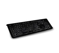 Atlantis Land Office LUX 620 USB Italien Noir - Claviers (Standard, Avec fil, USB, Clavier mécanique, LED, Noir)