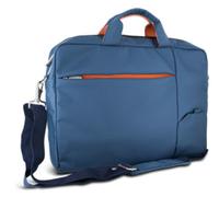 Atlantis Laptop Bag 15.6" inch bandoulière modèle S410, Rembourrage Interne, Compartiment pour Documents, Poche Externe pour Accessoires, Sangle de Fixation pour Trolley. Bandoulière, Couleur Bleue.