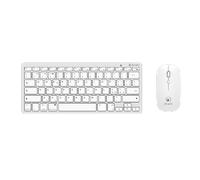Atlantis Land P013-LK-8955-WW clavier Souris incluse Bureau RF sans fil + Bluetooth QWERTY Italien Blanc