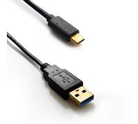 Atlantis Land P019-UB3-ACMM-1 câble USB USB 3.2 Gen 1 (3.1 Gen 1) 1 m USB A USB C Noir