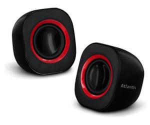 Atlantis Land SoundPower 410 1-voie Noir, Rouge Avec fil 5 W