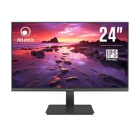 ATLANTIS Moniteur 24 pouces, écran 24" IPS 75Hz, Full HD 1920x1080, VGA HDMI, FreeSync, inclin, réponse 5ms, contraste 1000:1, angle 178/178, câble HDMI 1,5 m