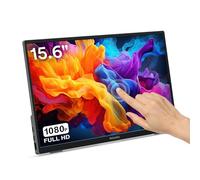 Atlantis Moniteur Tactile Portable 16 Pouces, 1080P Full HD 1920x1080, HDMI/Type_C, Haut-Parleur 2x1W, Inclinaison réglable, écran IPS, pour Ordinateur Portable/Console/câble HDMI 1.5m/Type_C,1Kg.