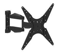 Atlantis P022-E11SBN Support Mural pivotant pour TV, Bras Mural pour TV de 13" à 65", Max 35Kg, Max VESA 400x400. Inclinaison Verticale +/-12°. Rotation de 180°, Extension jusqu'à 47 cm.