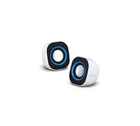 ATLANTIS Sound Power 440 - Mini Haut-parleurs stéréo amplifiés, Couleur Blanche