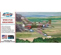 Atlantis Toy & Hobby Plastic Model Kit With Swivel Stand-P-39 Airacobra Shark Mouth