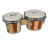 Atlas Ajustable Bongos. Deux Couleurs Bongo Batterie, 18cm & 15cm Têtes. De