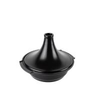 Peugeot - Plat à Tajine en Céramique - 30 cm - Compatible Tous Feux y compris Induction - Fabrication Française - Noir Satin