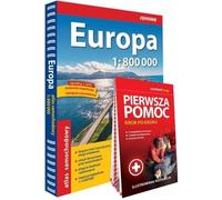 Atlas automobile Europe 1:800.000 + Guide de premiers secours - Guide étape par étape avec illustrations