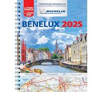 Atlas Benelux 2025 - Atlas Routier et Touristique (A4-Spirale)
