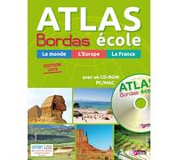 Atlas Bordas école + CD-Rom - Édition 2015