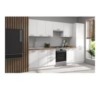 ATLAS Cuisine complete 8 éléments Décor L300 H52 H82 cm Plan de travail non inclu