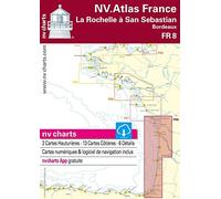 Atlas de 33 Cartes Marines FR8 Aquitaine de La Rochelle à San Sebastian