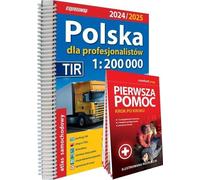Atlas de l'automobiliste Pologne + guide de premiers secours 1:200.000 Kartografie-Profiwerk 2024
