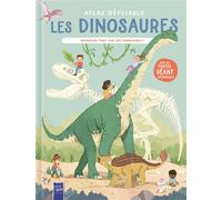 Atlas dépliable- Les dinosaures Apprends tout sur les dinosaures ! avec un poster géant détachable - Simone Fumagalli - Yoyo Books - cartonné - Document jeunesse