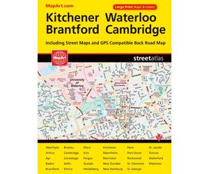 Atlas des rues - Kitchener et Waterloo (Ontario) | Canadian Cartographics Corporation
