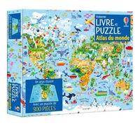 Atlas du monde - Coffrets livre et puzzle (300 pièces) - Dès 7 ans